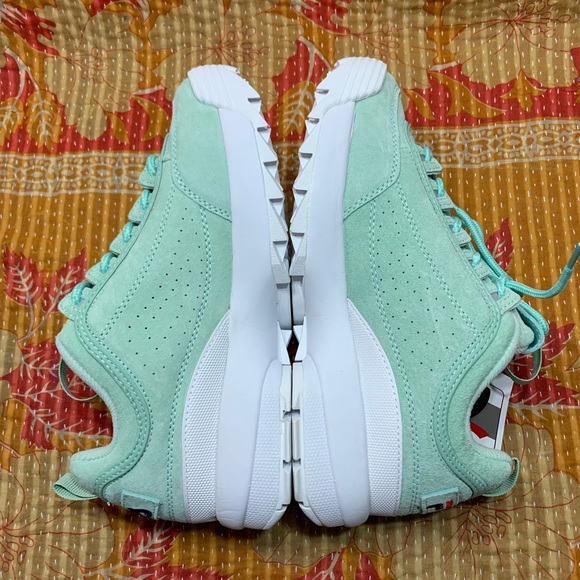 Fila Disruptor Platform Sneakers Turquoise White - Picture 5 of 8